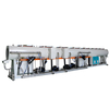 Spray nozzle cooling system inside Jinglei Machinery vacuum calibration tank for uniform pipe cooling