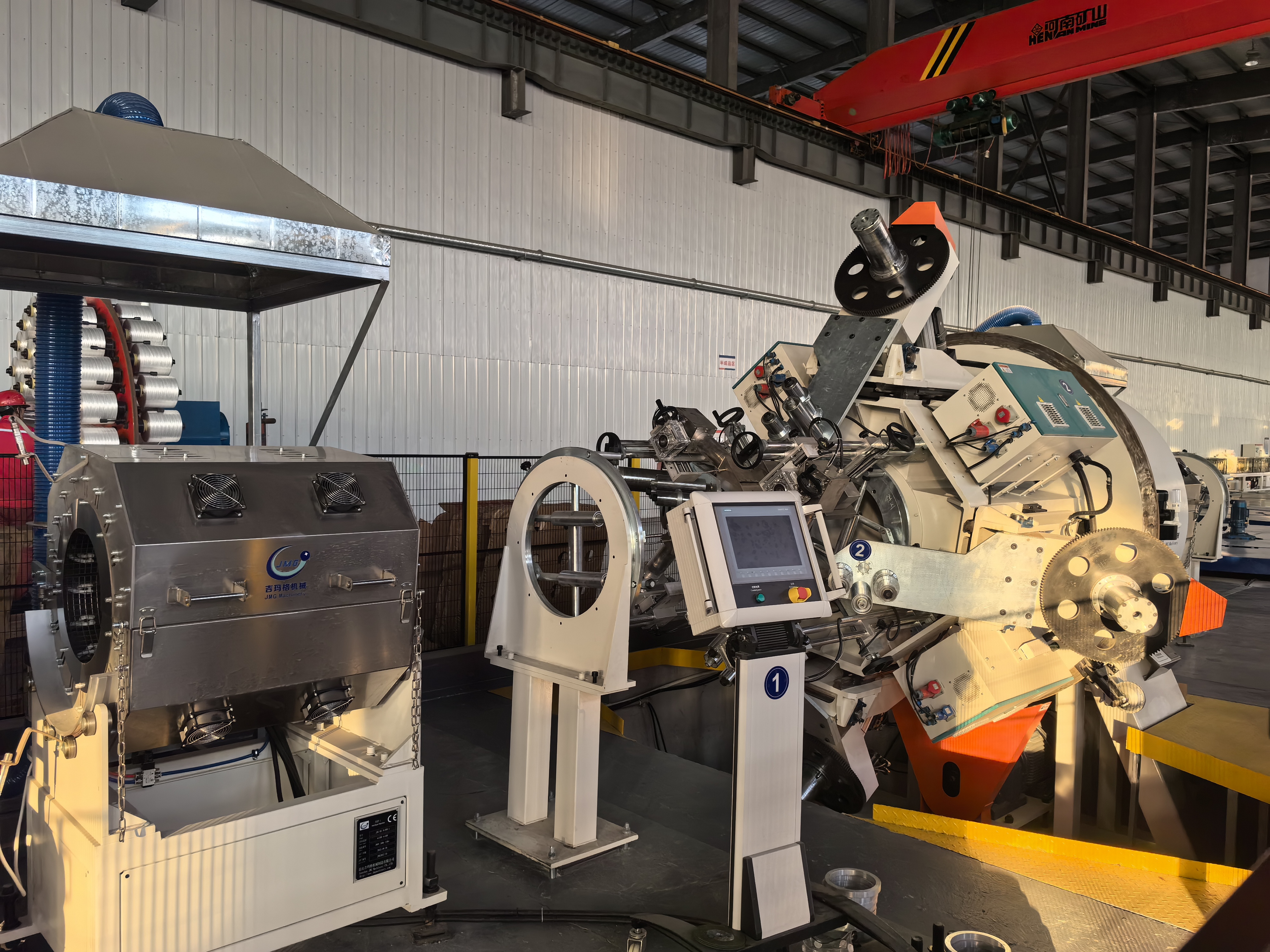 PLC control system for RTP pipe production line &ndash; constant tension tape winding interface